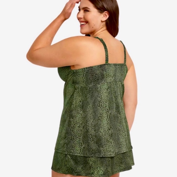 44G Snakeskin Tankini Top - Picture 6 of 8